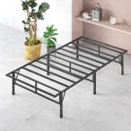 ZINUS Easy to Assemble кроватная рама одиночный black metallic ru платформа из деревянных планок тихий звук bed внизу место хранения долговечность "дышит" труба bed .