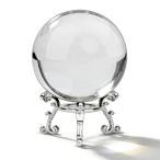 MerryNine Magic Crystal Ball 80mm trance пара Len to кристалл шар metal подставка имеется .. брать . ткань фэн-шуй товары интерьер класть предмет ( прозрачный +