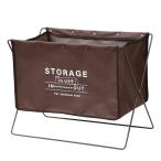 ベストコ 収納ボックス 折りたたみ 幅47×奥行28×高さ37cm ブラウン セルフ・フロアーラック M 手荷物収納 荷物置き ND-6122