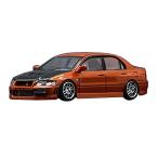 BM CREATIONS 1/64 Mitsubishi Lancer Evo.VII custom orange JDM LHD конечный продукт 64B0131