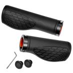 GORIX ゴリックス 自転車グリップ (GX-AGOO)グリップ 自転車 ショート グリップクロスバイク・mtb・ミニベロなど自転車 (128mm+