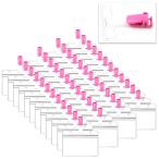 XP дизайн название . зажим частота зажим имя держатель перемещение карман ID карта название . кейс название . держатель чехол для пропуска ( розовый -48 комплект )