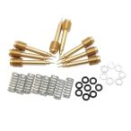 8PCS 6*0.75MM 混合比スクリュー XLH883 ZZR250 Zephyr 400 EX400（cvタイプ）キャブレター