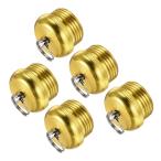 PATIKIL 16mm диаметр удочка end cup 5 шт медь металлизированный протектор удилище Building. для ремонта 