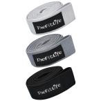 TheFitLife トレーニングチューブ 筋トレチューブ ゴムチューブ レジスタンスバンド ストレッチバンド フィットネスバンド (ライトグレー/グ