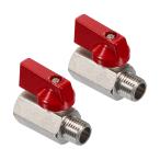 PATIKIL 1/4 NPT мяч клапан(лампа) мяч . подлинный ... производства Mini мяч клапан(лампа) 2 штук входит NPT женский -o Spy p переходник коннектор для красный 