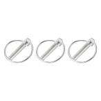 METALLIXITY Lynn chi булавка кольцо имеется 11 mm x 54 mm 3 шт уголь элемент сталь Lynn chi контактный замок зажим застежка-молния булавка жилье строительство тигр k
