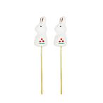  заяц pick .... белый .. кукла консервированный цветок материал материал аранжировка цветов 6 шт. комплект 