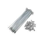 BULLSPANN спица велосипед для 13G steel спица ниппель имеется 40шт.@ шоссейный велосипед /MTB соответствует для замены 138MM- серебряный 