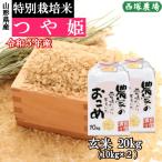 ショッピング玄米 特別栽培米つや姫 （令和5年産）玄米 20kg