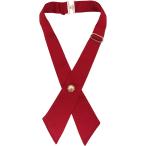  Cross Thai красный лента Thai одноцветный галстук форма форма шея вокруг размер регулировка возможность 