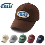 EMIS 韓国の新しいヒット カラー エミス アルファベット ベースボール キャップ レディース グリーン つばのとがった帽調節可能なサイズ　送料無料