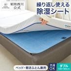 除湿シート ダブル 西川 洗える 除湿パッド 昭和西川 パッドシート 湿気対策 カビ ブルー 繰り返し使える 梅雨 夏 汗 爆買