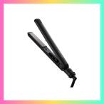 サロニア ミニ ストレートアイロン ヘアアイロン 耐熱ポーチ付 SL-010SB ブラック