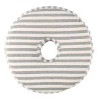 低反発円座クッション（グレーボーダー）