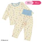 キルト腹巻付き長袖パジャマ（ミッフィー）【80cm・90cm・95cm】