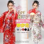 浴衣 子供 ワンピース 女の子 帯 110 120 130 140 浴衣セット 和柄 花柄 夏祭り 花火大会 バレンタインデー