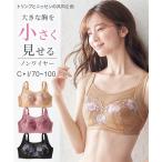 ブラジャー ノンワイヤー 大きいサイズ レディース グラマー バストを小さく見せる ノンワイヤー ( トリンプ ) G85〜I100 ニッセン nissen