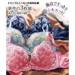 ブラジャー ワイヤー入り レディース 脇高 フラワー刺しゅう 3枚組 ( トリンプ ) A70〜G95 ニッセン nissen