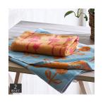 ショッピングバスタオル バスタオル 北欧風 フラワー柄 ミニ 2柄セット 100cm丈 約50×100cm ニッセン nissen