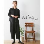 喪服 スーツ パンツ レディース 礼服 洗える 防しわ ラグランスリーブ デザイン ブラウス ＋ワイド セットアップ LL/3L ニッセン nissen