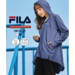 ショッピングUV トップス チュニック FILA 指穴付ドライメッシュパーカー UVカット 吸汗速乾 ニッセン nissen