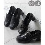  Loafer большой размер женский свободно широкий каблук выше туфли-лодочки низкая упругость средний . wise 4E 26.0~26.5cmnisennissen