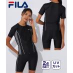 FILA купальный костюм фитнес .. женский распределение цвета рукав есть полный Zip раздельный 313-203-5 6 плавание тренировка движение Jim 7/9/11/13 номер nisennissen