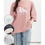 レディース トコロコムギ いろんなにゃんこ7分袖Tシャツ 春 | LL/3L | ニッセン nissen