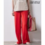 ワイドパンツ レディース レーヨン麻リラックスワイド パンツ 有 シックス タイル 夏 ゆったり 体型カバー 美脚 ボトムス ズボン | M〜5L | ニッセン nissen