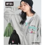 ショッピングbt21 パーカー レディース BT21 ルーズシルエット スウェット フーディ | S〜M | ニッセン nissen