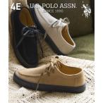  женский свободно широкий U.S. POLO ASSN. You e spo нижний sn мокасины повседневная обувь wise 4E осень-зима обувь | 25/25.5cm |nisennissen