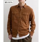 シャツ カジュアル メンズ ダブルガーゼ Wポケットレギュラー カラー 秋 冬 | M/L | ニッセン nissen