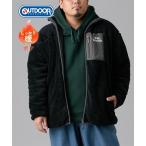 ショッピングOUTDOOR OUTDOOR ブルゾン アウター メンズ ボアフリースフルジップ アウトドアプロダクツ 冬 | 3L/4L/5L/6L/8L | ニッセン nissen