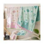 バスタオル 無撚糸ラッコ 同色2枚セット 春 夏 秋 冬 吸水 | 約 60×120cm | ニッセン nissen