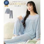 ショッピングSleep パジャマ 上下セット レディース GOOD SLEEP ぐっすり やわらか ストレッチ シャーリング ニット 春 秋 セットアップ ルームウェア | M/L | ニッセン nissen