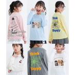  футболка ребенок одежда Kids большой Silhouette принт девочка весна осень tops cut and sewn | рост 140/150/160cm |nisennissen