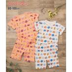 пижама ребенок одежда baby Anpanman хлопок 100% мир рисунок общий рисунок короткий рукав мужчина девочка лето салон одежда часть магазин надеты Night одежда | рост 80/90/100cm |nisennissen