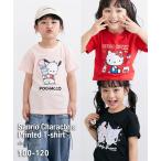  футболка ребенок одежда Kids Sanrio герой z короткий рукав принт мужчина девочка лето tops cut and sewn | рост 100/110/120cm |nisennissen