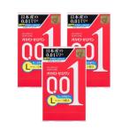コンドーム オカモト ゼロワン Lサイズ たっぷりゼリー 3個入×3個セット ポリウレタン 避妊具 薄い 001 okamoto