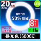 led蛍光灯丸型20w形 昼光色 LEDランプ丸形20W型 LED蛍光灯円形型 FCL20W代替  高輝度 グロー式工事不要 8個セット