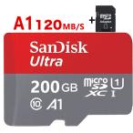 microsd карта 200GB SanDisk SanDisk 120MB/ секунд Appli оптимальный .A1 соответствует microSDXC Class10 супер высокая скорость за границей предназначенный упаковка SD карта конверсионный адаптор имеется бесплатная доставка 