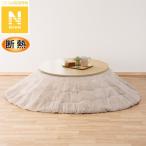 円形リビングこたつ＋掛布団セット(GC03R 70 NA/RB2510 円形 MO) ニトリ