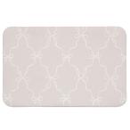 珪藻土入りやわらかバスマット(ソフトカイテキ リボン 38×59 NG09) デコホーム ニトリ