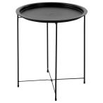  круглый боковой стол диаметр 47cm( черный )nitoli
