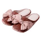 ルームシューズ(リボン ローズ M　ngRSx6a) デコホーム ニトリ