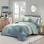 ショッピングふとん ひもなしラクラク掛ふとんカバー ダブル(Nグリップ PR02ステッチ グリーン D) ニトリ