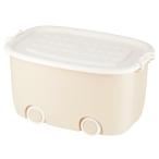 キャスター付きボックス (ベージュ/ホワイト) ニトリ