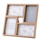 4面フォトフレーム(DH ミドルブラウン) デコホーム ニトリ