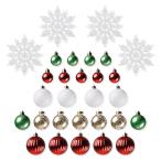 ショッピングオーナメント ボールオーナメント(30P レッド Dn5CB) デコホーム ニトリ